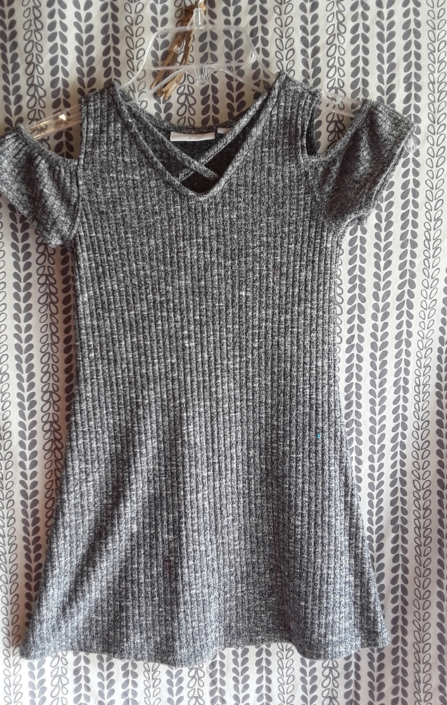 Girls cold shoulder dress